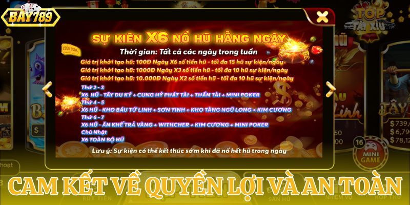 Cổng game cam kết bảo vệ quyền lợi và sự an toàn của người chơi