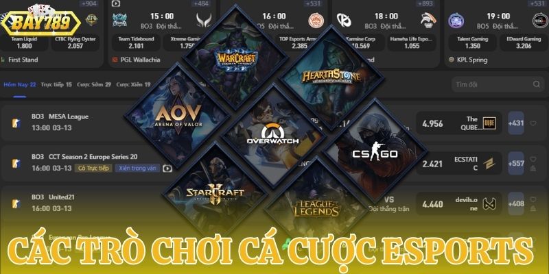 Giới thiệu các tựa game trong sảnh esports