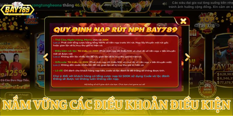 Hiểu rõ về điều khoản điều kiện BAY789