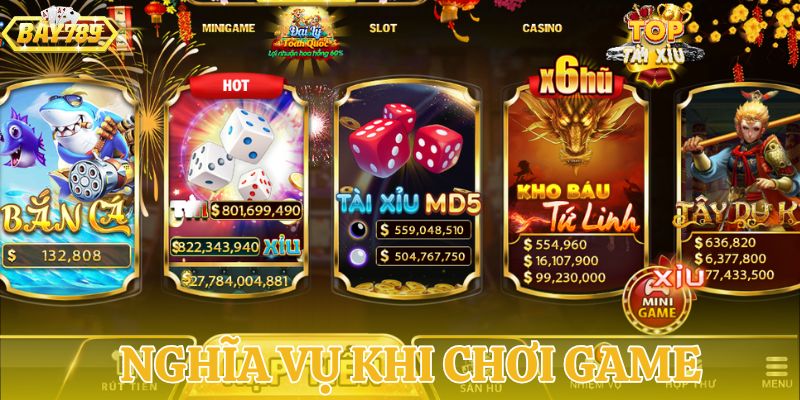 Nghĩa vụ quan trọng của cả người chơi và cổng game